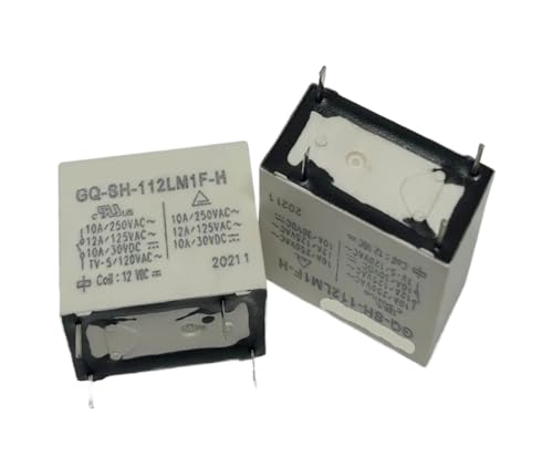 Relé GQ-SH-112LM1 de 4 pines y 12V 10A para control electrónico eficiente
