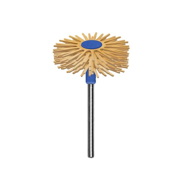 Dedeco Sunburst Radial Bristle Discs 5-Pack – 1" TS 6-Ply Mounted Discs – 3/32" Shanks – Dark Green 50 Grit (Extra-Coarse) – Aluminum Oxide (A/O) Polymer Bristles for Polishing & Finishing