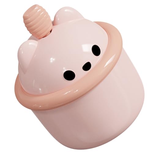 Lurrose ポータブル泡立て器 洗顔フォームメーカー かわいい熊型デザイン 泡洗顔用 使いやすいハンドル付き 家用浴室向け