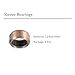 Kozelo 6pcs Sleeve Bearings - [6x8x4mm] Plain Bearing Wrapped Oilless Bushings for Industrial Equipment