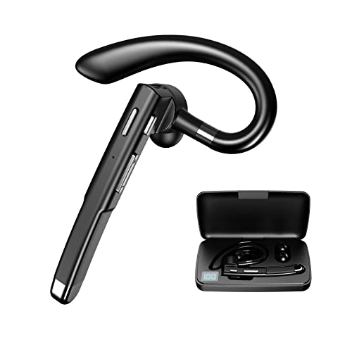 Bluetooth Headset V5.1 Wireless Bluetooth Headset with 400mAh Charging Box Built-in Dual Microphone Noise-Cancelling Wireless Headset Takeaway Mobile Office Business Headset
