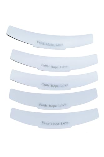 YIZHONG Tab Collar for Clergy Shirt Priest Collar White 5 pcs