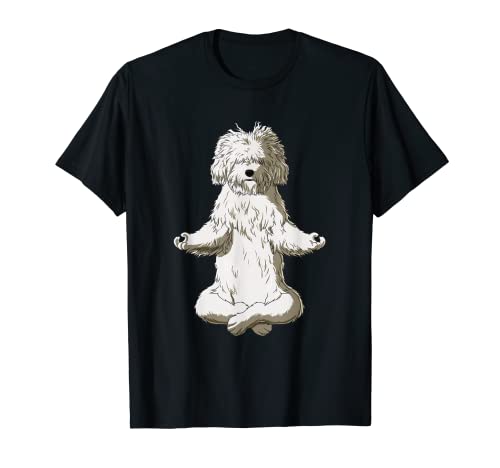 Funny Yoga Dog Bichon Bolognese T-Shirt for Men Women Kids