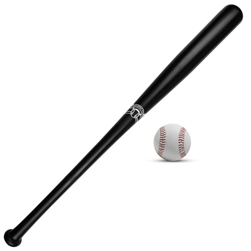 WELL PERFORM Maple Wood Baseball Bat Matte Black