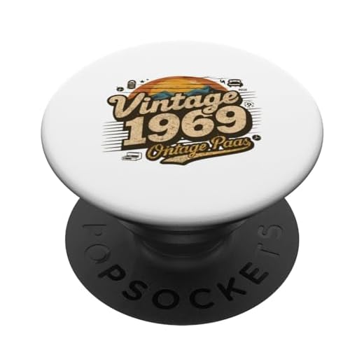 Vintage 1969 55 Cumpleaños Original Retro 55 Años PopSockets PopGrip Intercambiable