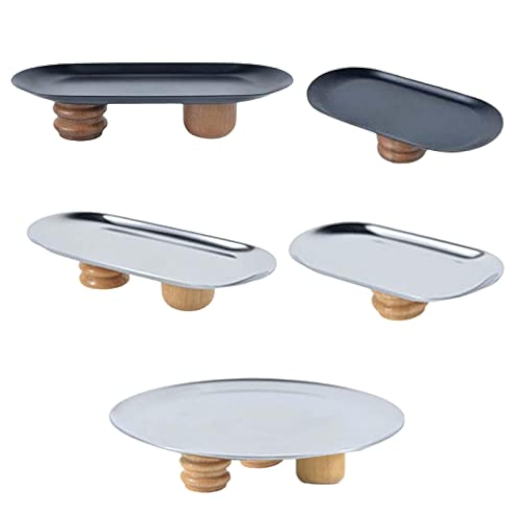 Jewelry Display Tray Holder Stand Organizer in Black