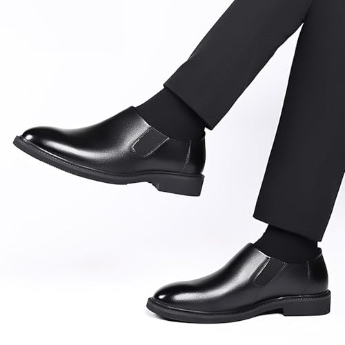 Pointed Matte Men Lazy Shoes，Business Leather Wedding Dress Oxford Shoes for Men Office4