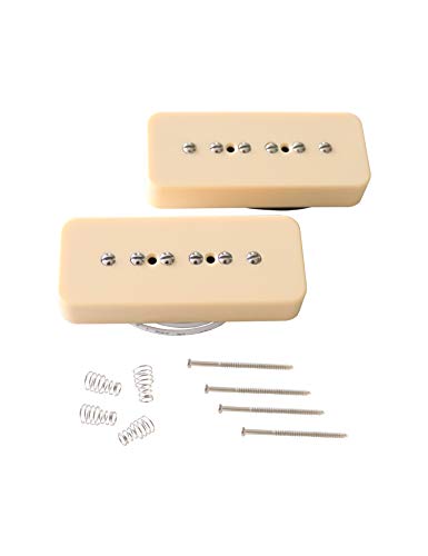 Metallor P90 Soapbar Pickup Bridge and Neck Single Coil Pickups Set for Electric