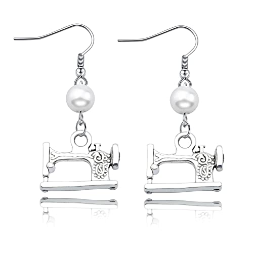 Sewing Machine Earrings Seamstress Jewelry Seamstress Earrings Quilters Gift Costume Designers Gifts Birthday Gift