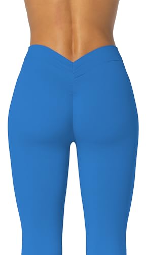 Image of Sunzel Flare Leggings, Crossover Yoga Pants with Tummy Control, High-Waisted and Wide Leg