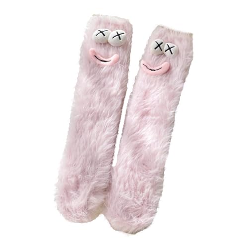 Image of TFTSR Crazy Funny Fuzzy Silly Socks for Kids Women,Girls Fluffy Slipper Novelty Fun Socks,Boy Men Cute Cozy Soft Animal Socks