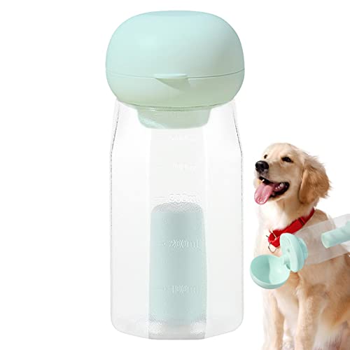 Garrafa de água portátil para animais de estimação, Dispensador de água para cães 600ml, Garrafa de