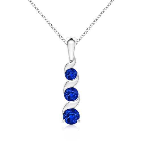 Angara Natural Blue Sapphire Pendant for...
