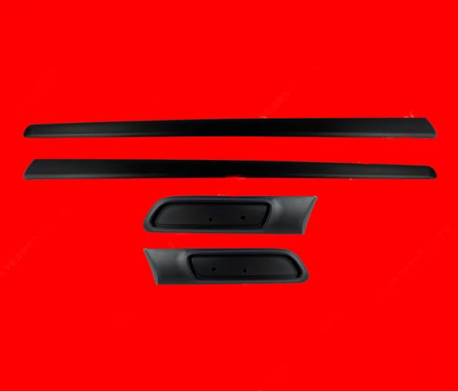 4PCS DOOR MOULDING PANEL TRIM STRAP FOR FIAT 500 Left and Right Full Set 735488137, 735488138