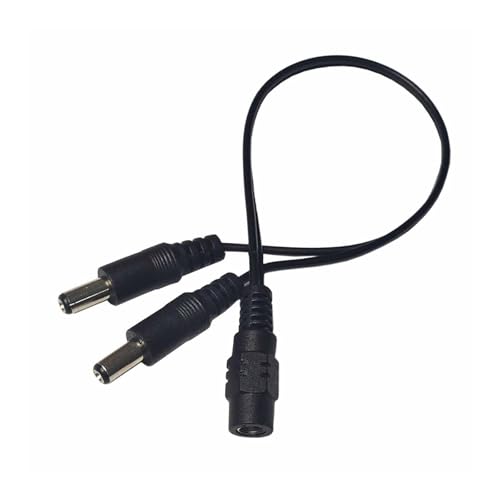 Cavo splitter di alimentazione, DC5,5 x 2,1 mm, adattatore Y da 1 a 2 vie, per luce a LED, CCTV, router Cavo splitter di alimentazione, DC5,5 x 2,1 mm, adattatore Y da 1 a 2 vie, per luce a LED, CCTV, router