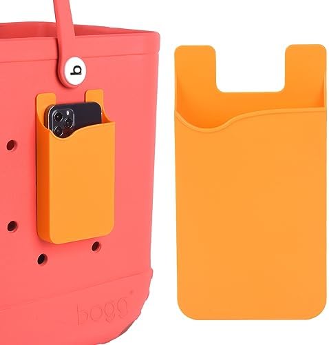Raymall Universal ABS Plastic Cell Phone Case – Phone Holder for Bogg Bag Accessories, Orange