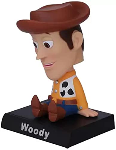 Image of AUGEN Super Hero Woddy Action Figure Limited Edition Toy Story Bobblehead with Mobile Holder for Car Dashboard, Office Desk & Study Table (Pack of 1)
