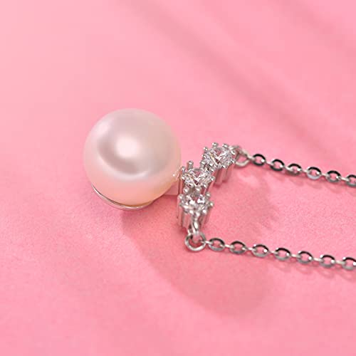 Collier perles blanches naturelles anti-allergie en argent 925 véritable - 3