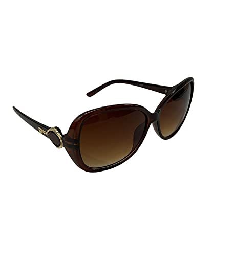 STYLISH WOMEN SUNGLASSES (Round Shape ) BROWN - Pack of 1-image-36