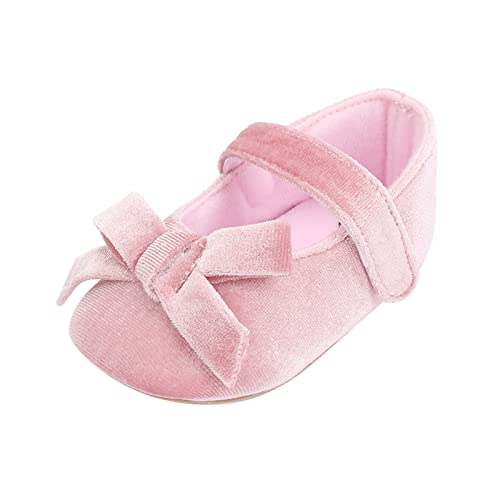 Zapatos para bebé de 6 a 12 meses para niñas, zapatos de princesa, zapatos para aprender a caminar, zapatos de bautizo con lazo, zapatos para aprender a caminar, zapatos de bebé, suela suave, zapatos