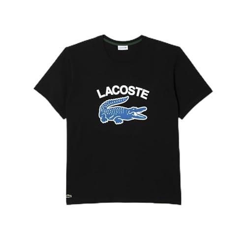 Lacoste Men's Big Crew Neck Short Sleeve Regular Fit Graphic T-Shirt