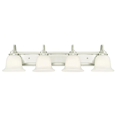 Image of Westinghouse 6301900 Harwell Brushed Nickel Four-Light Indoor Wall Fixture