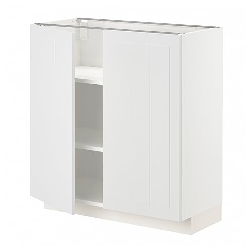 Meuble bas METOD avec étagères et portes Stensund blanc ProTuning 80x37 cm - 2