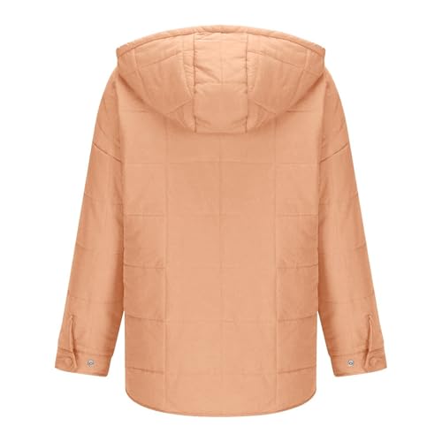 Youth Girls Windproof Pullover Puffer Jacket Hooded Quilted Solid Color Padded Coat Kids Girls Lightweight Warm Clothes4