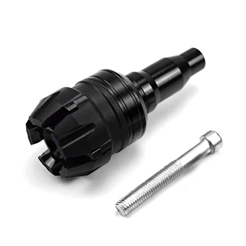 Slider de cadre CNC 10mm pour Kawasaki : protection moteur en aluminium noir de haute précision
