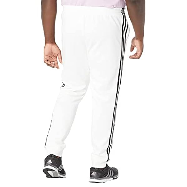 adidas Pantaloni da uomo Essentials in pile con polsino affusolato a 3 strisce