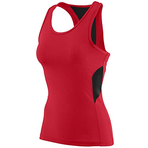 Augusta Sportswear Girls' 1283-C, Red/Black, Medium