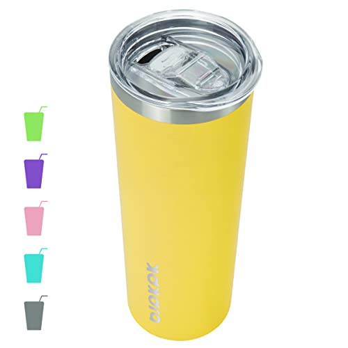 Image of BJPKPK 20 oz Skinny Tumbler with Lid, Stainless Steel Insulated Coffee Cup