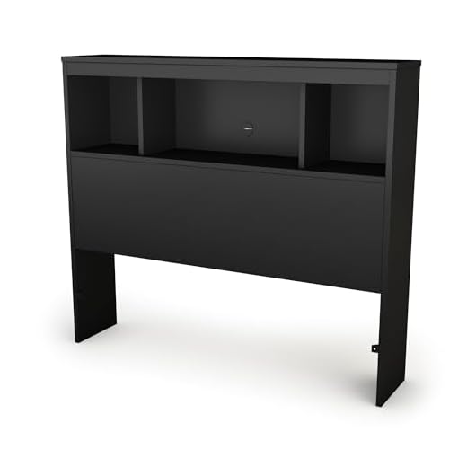 South Shore headboard, Twin, Pure Black