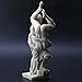 Veronese Design 13 Inch Hercules and Diomedes Resin Statue Marble White Finish