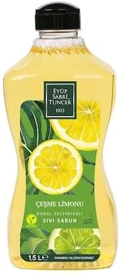 Eyüp Sabri Tuncer Doğal Zeytinyağlı Sıvı Sabun Çeşme Limonu Sıvı Sabun 1500 ml