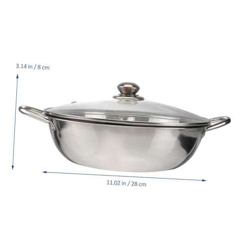Olla para inducción con tapa de acero inoxidable 28 cm miniatura 6