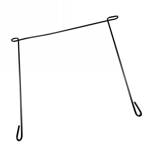 Image of Set of 2 Stainless Steel 24 inch x 21 inch Straight Mudflap Hold Down Mud Flap Anti-Sail Bracket