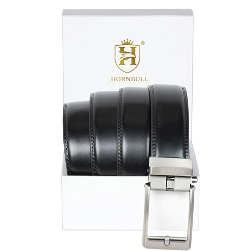 Image of HORNBULL Smith Leather Belt for Men | Mens Belt Autolock | Formal and Casual Leather Belt for Men