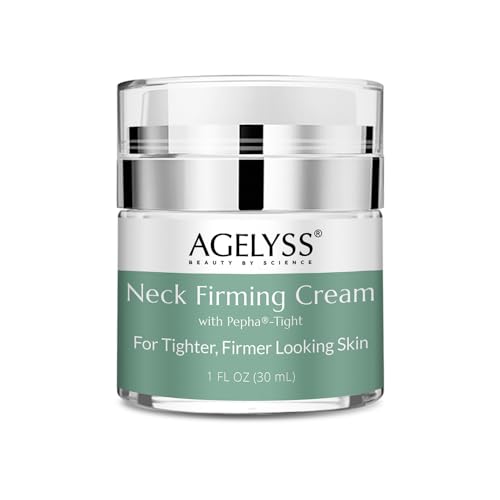 Agelyss Neck Firming Cream - With Pepha-Tight and Gatuline Expression - Paraben-Free Cruelty-Free Vegan - 1 FL OZ - Pack of 1