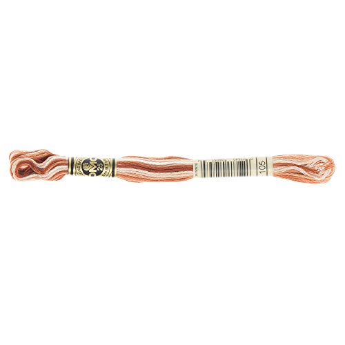 Image of DMC 6-Strand Embroidery Cotton Floss, Variegated Brown
