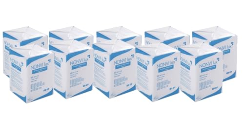 MEDICALMONO - Compresse di garza TNT NON STERILI, tessuto non tessuto, 4 strati - 1000 pz (CM 5X5 CM)