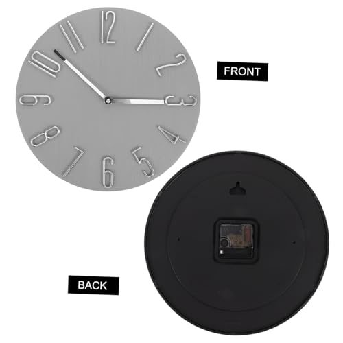 Horloge murale analogique décorative au design moderne épuré - 4