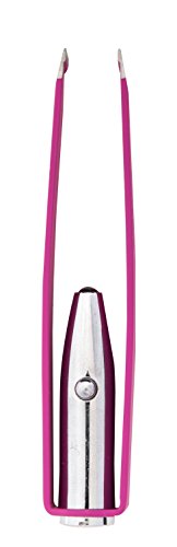 Danielle Enterprises Soft Touch Led Lighted Tweezer, Pink