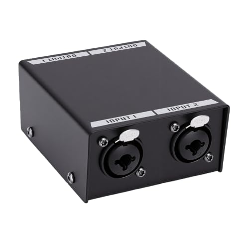 Sxhlseller 2 Channel Mic Preamp with 25dB Gain for Dynamic Ribbon Mics