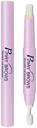 Music Flower Eyebrow Wax - Brow Wax with Brush, Clear Waterproof Long Lasting Eyebrow Wax Pen for Feathered Fluffy Brow Shaping Styling Makeup Pencil