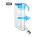 TiaoBug Hanging No Drip Water Bottle for Pet Dog Bird Cage Leak Proof Automatic Water Dispenser Blue 500ML
