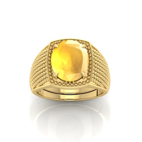Bague en or saphir jaune naturel 9 Ratti pour homme et femme