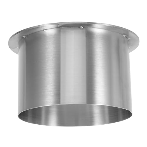 Cubo basura acero inoxidable redondo VICASKY con tapa empotrada para encimera de cocina