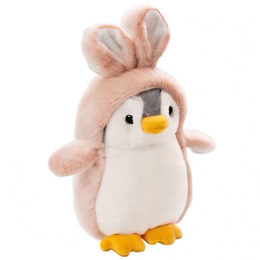 EXQULEG Pinguin Kuscheltier, Pinguin Stofftier Plüschtier, Süße Pinguin Plüsch Spielzeug Plüschpinguin Geschenke für Jungen Mädchen Kinder (C)
