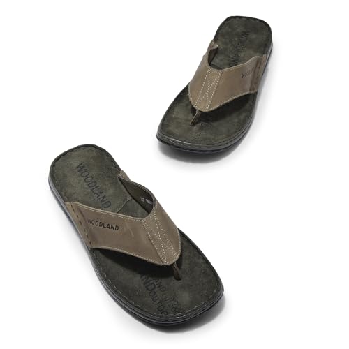 Image of Woodland Men's Leather Slippers